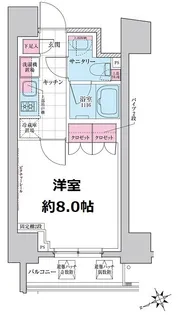 ステラメゾン三軒茶屋【8階】の間取り