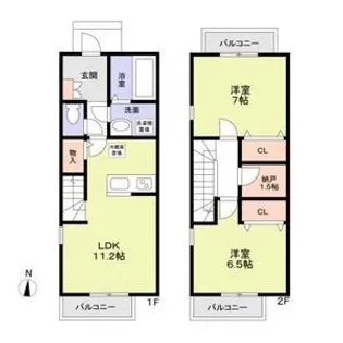 GRACE COURT II【1階】の間取り