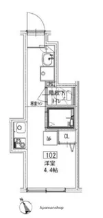 東京都武蔵野市吉祥寺北町2丁目【アパート】の間取り