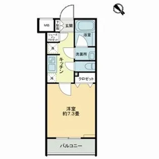 PATIO阿佐ヶ谷【1階】の間取り