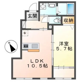アルデバラン348【1階】の間取り