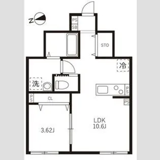 カサプレミア代田【1階】の間取り