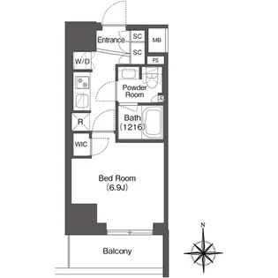 コンフォリア東新宿【11階】の間取り