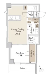ORSUS新江古田【3階】の間取り