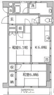 東京都練馬区関町南4丁目【マンション】の間取り