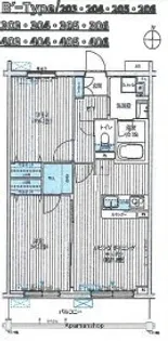 シンクロニシティムサシノ【2階】の間取り