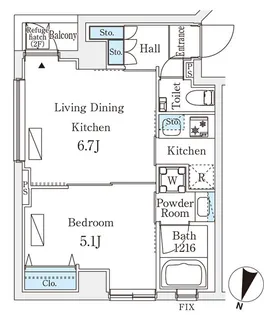 フルハウス飯田橋【2階】の間取り