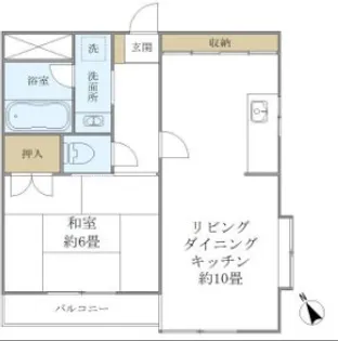 クレル洸雙【2階】の間取り
