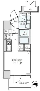 グランドレジデンス三鷹【5階】の間取り