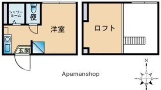 東京都杉並区高円寺北1丁目【アパート】の間取り