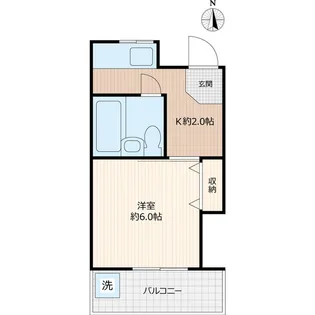 ヒガコハウス【2階】の間取り