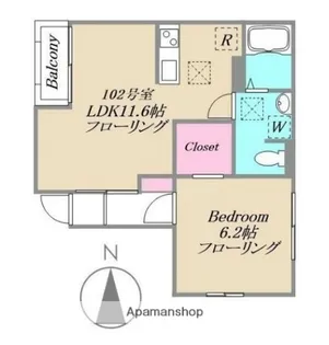 東京都杉並区高井戸西3丁目【アパート】の間取り