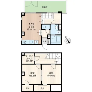 TOBE 北沢【1階】の間取り