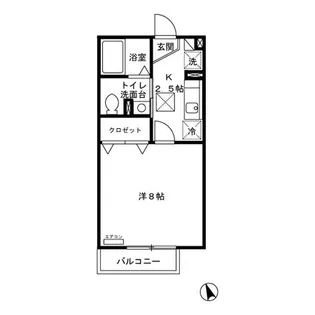シャンテ久我山【1階】の間取り