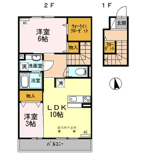エス プランテ【2階】の間取り