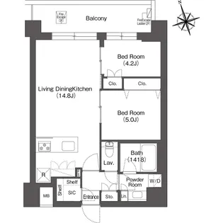 ルーウェ東大泉【3階】の間取り