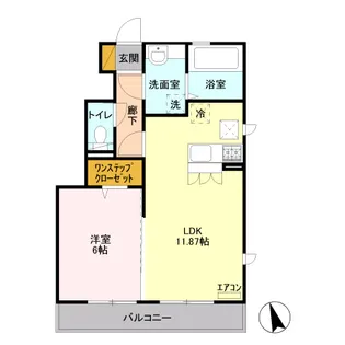 サンク モンタニア B棟【1階】の間取り