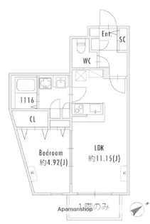 GRANPASEO下北沢【1階】の間取り