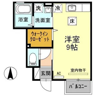 フロース【1階】の間取り