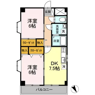 シャイニーヒル【5階】の間取り