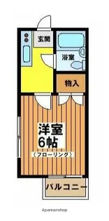 シティフラット浜田山【2階】の間取り