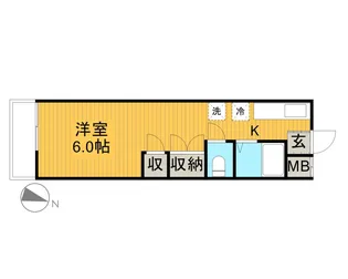 ヴィラクレール【1階】の間取り