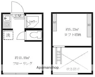 東京都杉並区梅里2丁目【アパート】の間取り
