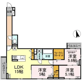 セレスティア下石神井【2階】の間取り