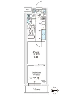 プラネソシエプラス桜台【1階】の間取り