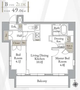 LIVECASA高円寺【6階】の間取り