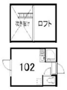東京都杉並区成田東5丁目【アパート】の間取り