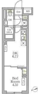 SOLASIA RESIDENCE荻窪【3階】の間取り