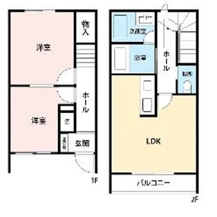 東京都練馬区大泉学園町6丁目【テラスハウス】の間取り