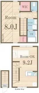 CASA BELLA DAITA【2階】の間取り