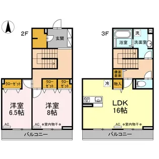 ファームサイドヒル キタノ【2階】の間取り