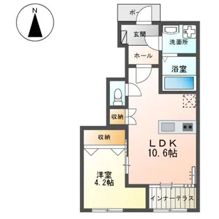 グラーティア【1階】の間取り
