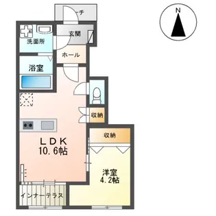 グラーティア【1階】の間取り