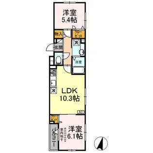 NANALA緑町【3階】の間取り
