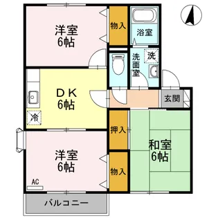 サイプレスタウン C【2階】の間取り