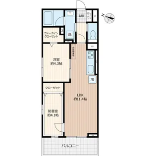 LIBERTE井草【1階】の間取り