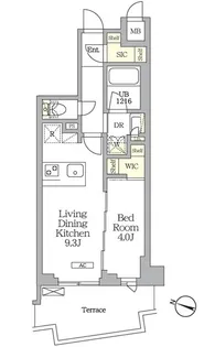 AIFLAT明大前【1階】の間取り