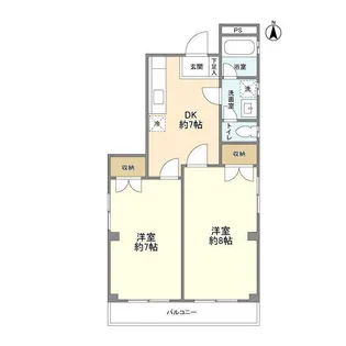国立第2ベルハイム【2階】の間取り