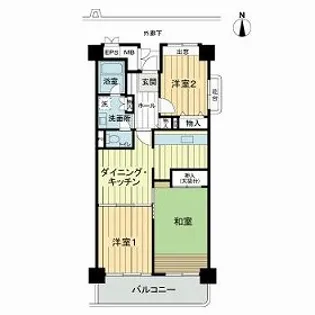 光ヶ丘パークタウン大通り北【11階】の間取り