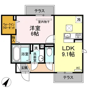 マノワール善福寺【1階】の間取り