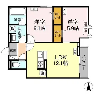 DーPRECIOUS深大寺東町【2階】の間取り