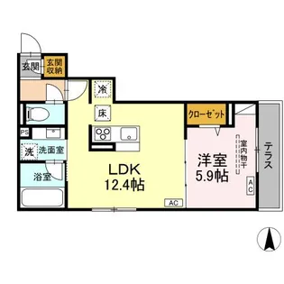 DーPRECIOUS深大寺東町【1階】の間取り