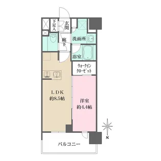 シーズンフラッツ杉並井草【4階】の間取り