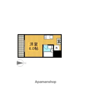 ワタナベマンション【4階】の間取り