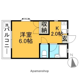 東京都武蔵野市境南町4丁目【アパート】の間取り
