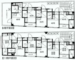 ボヌール上石神井【4階】の間取り